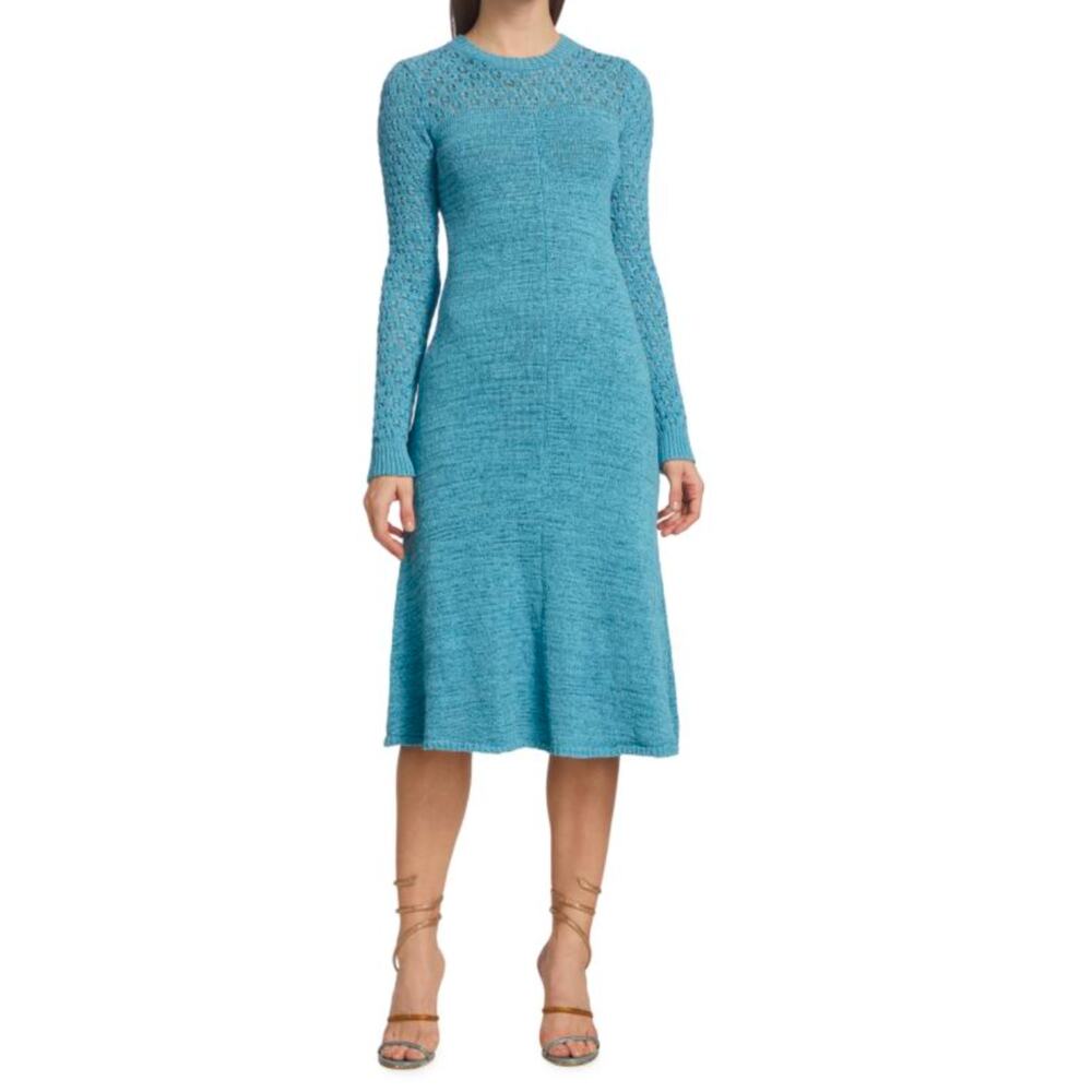 Rotate Birger Christensen- Iveta Knit Dress / S-M / Blue